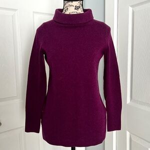 Talbots Pure Cashmere Sweater XSmall Plum